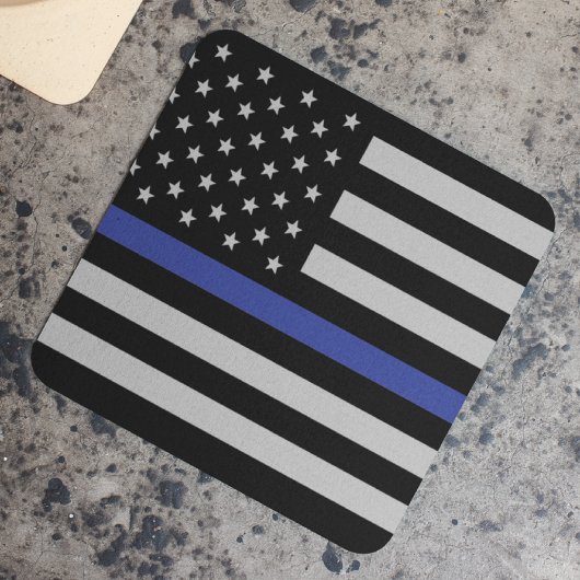 Thin Blue Line - Amerikanische Flagge Steinuntersetzer
