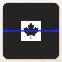 Thin Blue Line auf kanadischer Flagge Dekoration