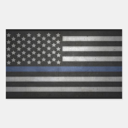 Thin Blue Line Aufkleber (Vorderseite)