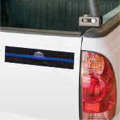Thin Blue Line Autoaufkleber (Auf Lkw)