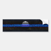 Thin Blue Line Autoaufkleber (Vorne)