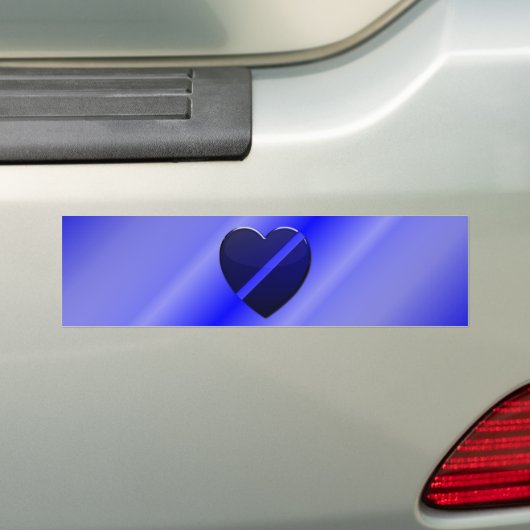 Thin Blue Line Autoaufkleber (Auf Auto)