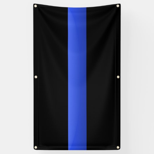 Thin Blue Line Banner (Vertikal)