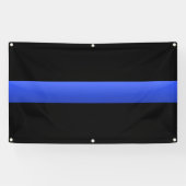 Thin Blue Line Banner (Horizontal)