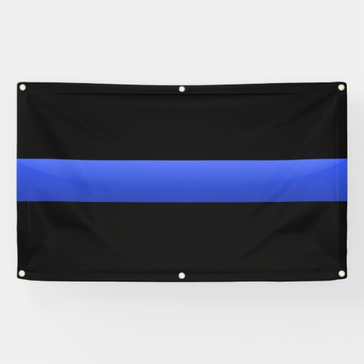 Thin Blue Line Banner (Horizontal)