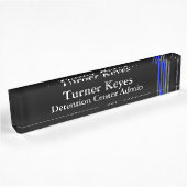 Thin Blue Line - Bars Namplate Namensplakette