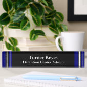 Thin Blue Line - Bars Namplate Namensplakette
