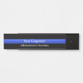 Thin Blue Line - Benutzerdefiniertes Türzeichen Türschild (Vorderseite )