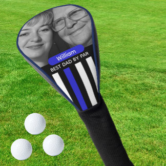 Thin Blue Line, Best Dad, Photo, Monogram, Flag Golf Headcover