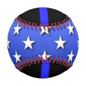 Thin Blue Line Big US Flagge Baseball (Vorderseite)