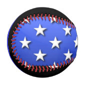 Thin Blue Line Big US Flagge Baseball (Vorderseite Links)