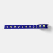 Thin Blue Line Brother Keeper Abzeichen Satin Ribb Satinband (Vorderseite)