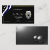 Thin Blue Line Brothers Bewahren Abzeichen Busines Visitenkarte (Vorne/Hinten)