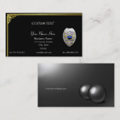 Thin Blue Line Brothers Bewahren Abzeichen Busines Visitenkarte (Vorne/Hinten)