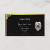 Thin Blue Line Brothers Bewahren Abzeichen Busines Visitenkarte (Vorderseite)