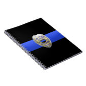 Thin Blue Line Brothers Keeper Abzeichen Notebook Notizblock (Rechte Seite)
