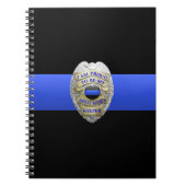 Thin Blue Line Brothers Keeper Abzeichen Notebook Notizblock (Vorderseite)