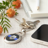 Thin Blue Line Brüder Abzeichen halten Schlüsselanhänger (Seite)