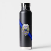 Thin Blue Line Brüder Abzeichen halten Trinkflasche (Links)