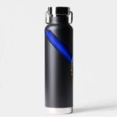 Thin Blue Line Brüder Abzeichen Wasser Flasche auf (Vorne)