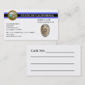 Thin Blue Line Business Card für LEO Visitenkarte (Vorne/Hinten)