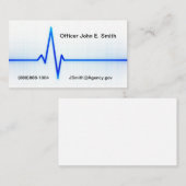 Thin Blue Line Business Card Visitenkarte (Vorne/Hinten)