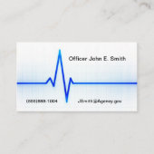 Thin Blue Line Business Card Visitenkarte (Vorderseite)