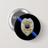 Thin Blue Line Button (Vorne & Hinten)