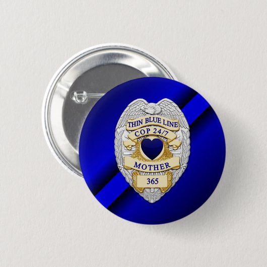 Thin Blue Line Button (Vorne & Hinten)