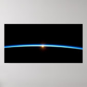 Thin Blue Line Canvas Print Poster (Vorne)