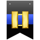 Thin Blue Line Captain Werbeaktion Bunting Flags Wimpelkette (Dritte Fahne)