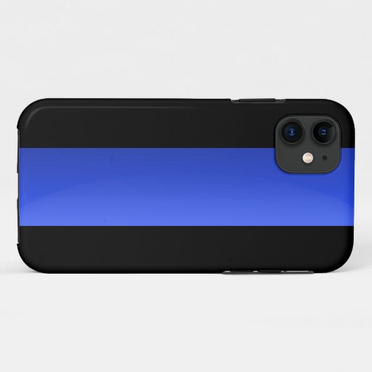 Thin Blue Line Case-Mate iPhone Hülle (Rückseite (Horizontal))