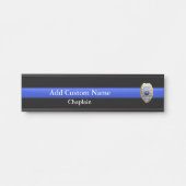 Thin Blue Line Chaplain Abzeichen Türschild (Vorderseite )