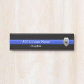 Thin Blue Line Chaplain Abzeichen Türschild (Vorderseite )