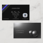 Thin Blue Line Chicago PD Business Card Visitenkarte (Vorne/Hinten)