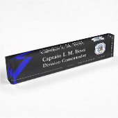 Thin Blue Line - Chicago PD Patch Desk Name Plate Namensplakette