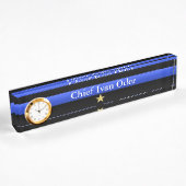 Thin Blue Line - Chief 1 Star Rank Namensplakette