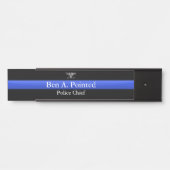 Thin Blue Line - Chief Full Bird Eagle Rank Türschild (Vorderseite )