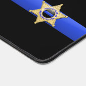 Thin Blue Line - Chief Sheriff Star Abzeichen Schreibtischunterlage (Ecke)