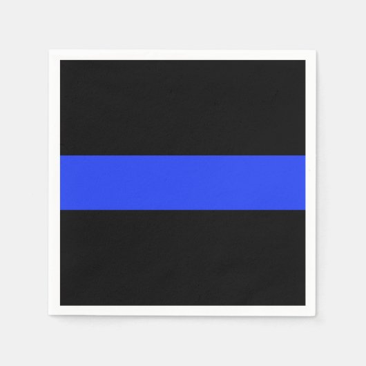 Thin Blue Line Cocktail Papier Napkin Serviette (Vorderseite)