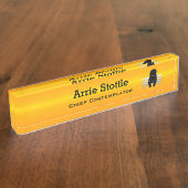 Thin Blue Line - Contemplator Namensplakette (Seite)