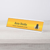 Thin Blue Line - Contemplator Schreibtischnamensplakette (Vorderseite )