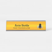 Thin Blue Line - Contemplator Schreibtischnamensplakette (Vorderseite )