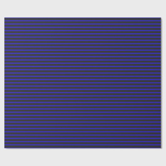 Thin Blue Line Crisp Wrapping Paper Geschenkpapier (Flach)