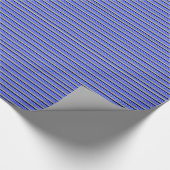 Thin Blue Line Crisp Wrapping Paper Geschenkpapier (Ecke)