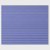 Thin Blue Line Crisp Wrapping Paper Geschenkpapier (Flach)