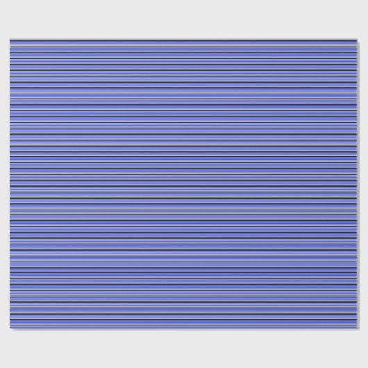 Thin Blue Line Crisp Wrapping Paper Geschenkpapier (Flach)