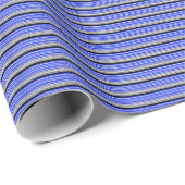 Thin Blue Line Crisp Wrapping Paper Geschenkpapier (Rolleneckpunkt)