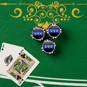 Thin Blue Line Custom Pokerchips
