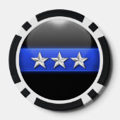 Thin Blue Line Custom Pokerchips (Rückseite)